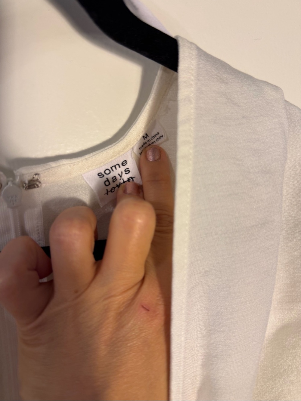 Somedays Lovin Ivory Tie-Front Short Sleeve dress Medium - Picture 4 of 6